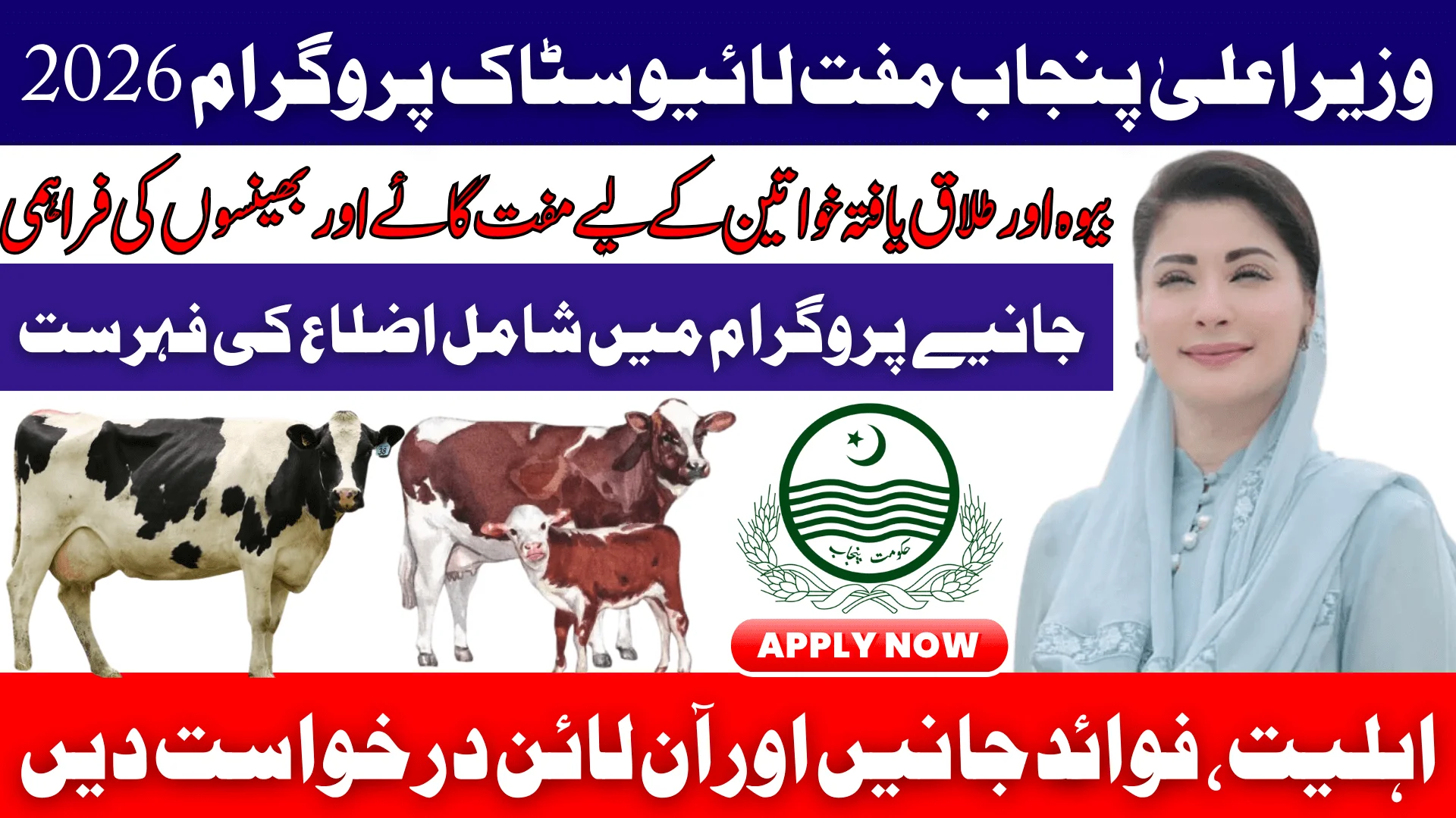 CM Punjab Free Livestock Program 2026 Know Eligibility, Benefits & Apply Online