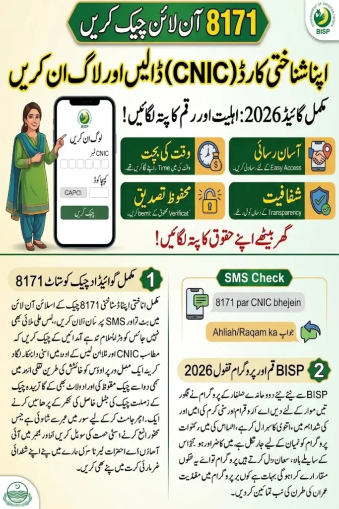 8171 Check Online CNIC Login 2026 – Complete Guide to Verify Your BISP Status