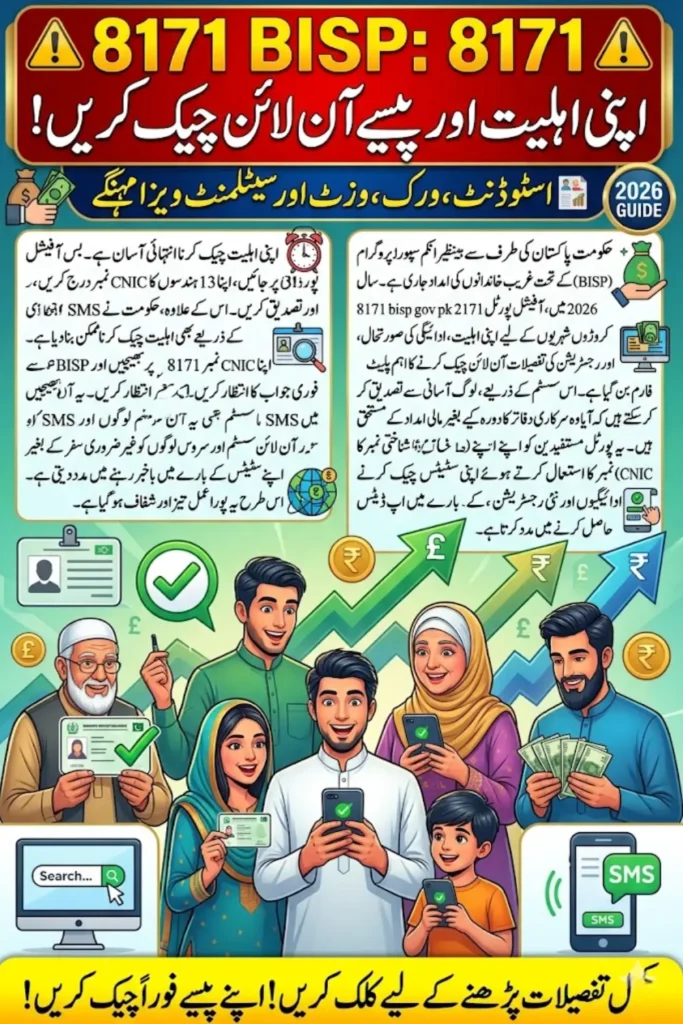 8171 bisp gov pk 2026 – Complete Guide to Check BISP Eligibility and Payment Online