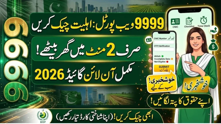 9999 Web Portal Eligibility Check 2026 – Complete Online Guide for Applicants