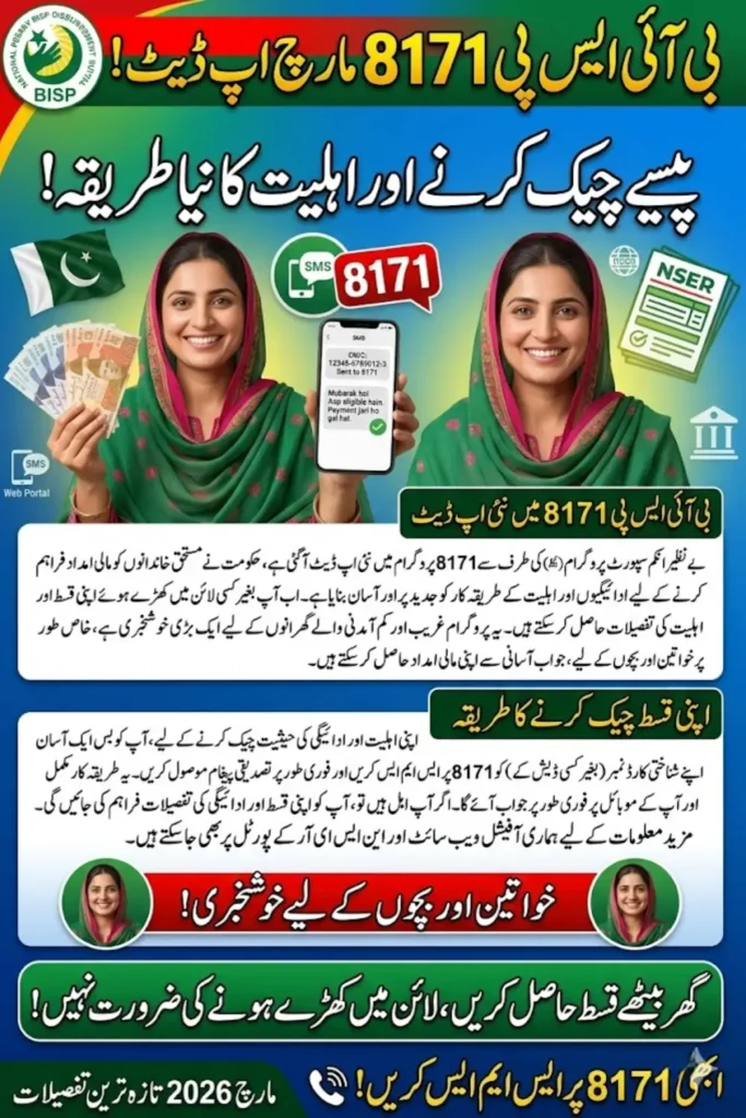 BISP 8171 March Update 2026: Latest Payment Details, Eligibility and Check Method