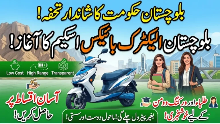 Balochistan Electric Bikes Scheme: Affordable and Eco-Friendly Transport for Citizens