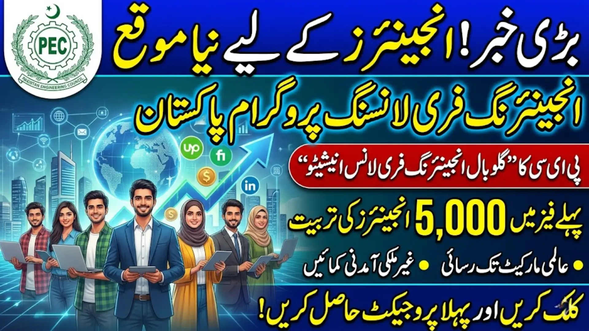 Engineering Freelancing Program Pakistan: PEC Launches Initiative to Train 5,000 Engineers for Global Market