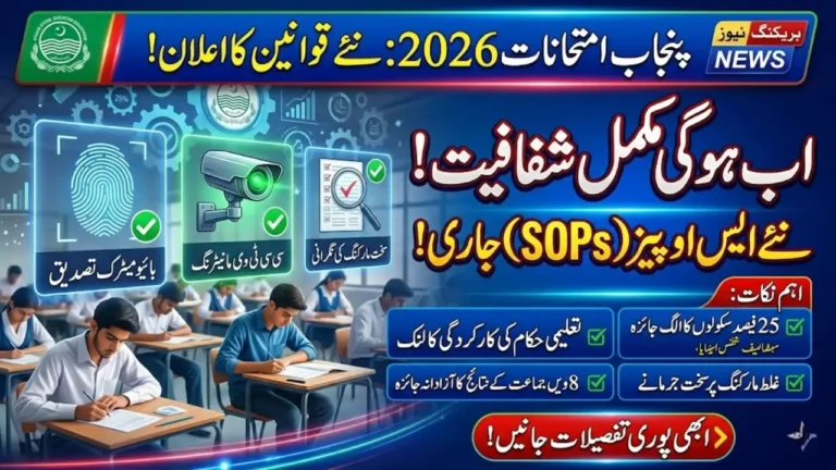 Punjab Examination SOPs 2026: New Rules to Ensure Transparency and Fairness in Exams