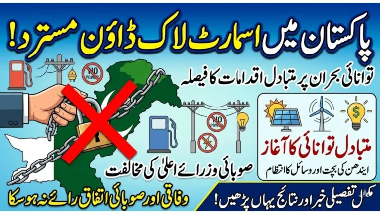 Smart Lockdown in Pakistan Rejected: Government Opts for Alternative Measures Amid Energy Concerns