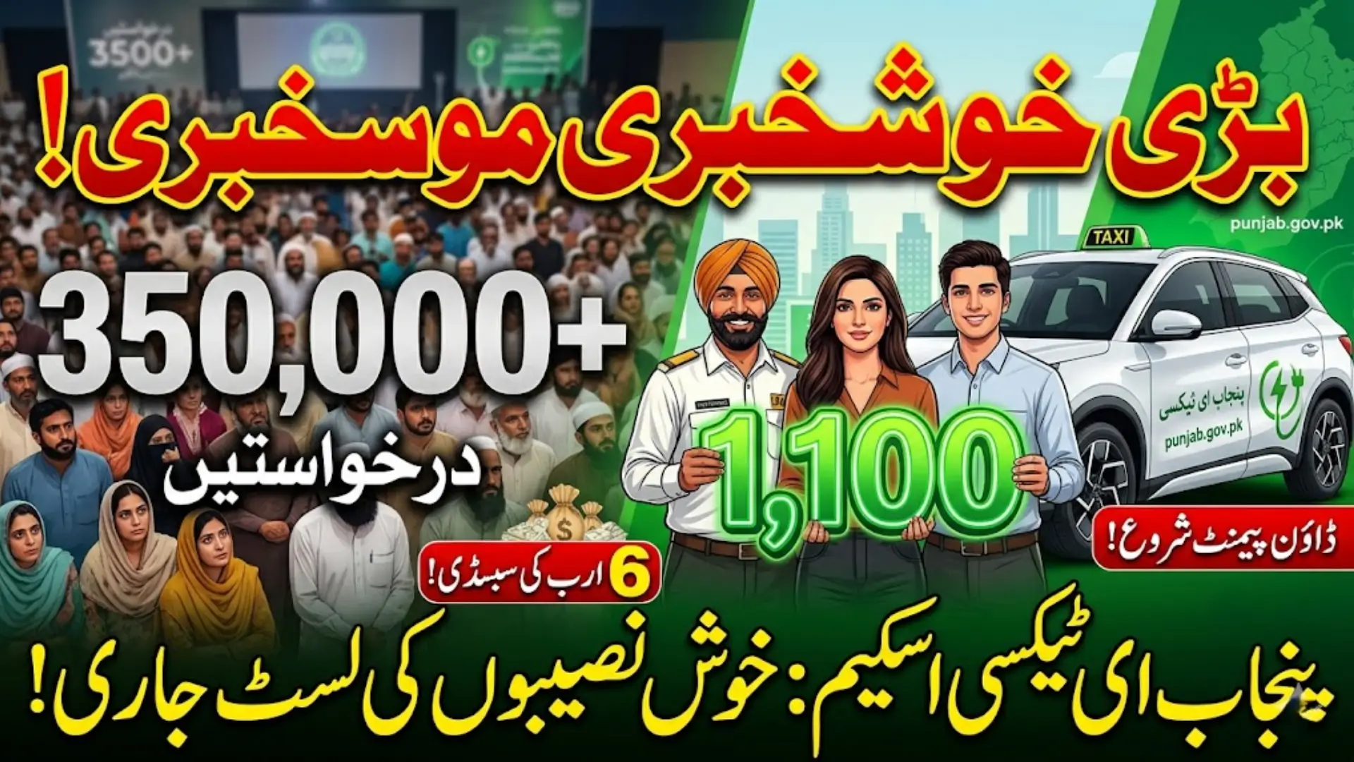 Punjab e-Taxi Initiative Progress – Hundreds of Applicants Move to Next Stage