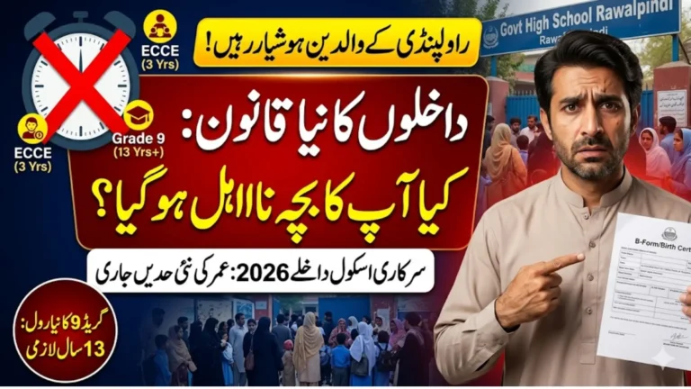 Rawalpindi Government Schools Introduce New Age Criteria for Admissions 2026 What Parents Need to Know