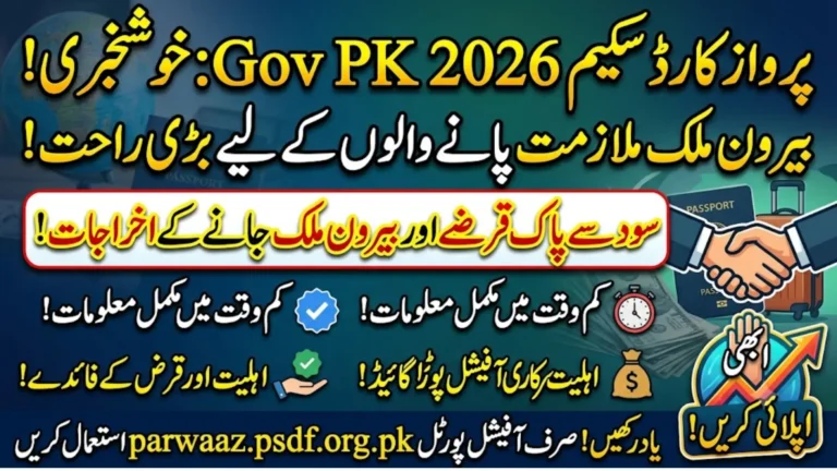 Parwaz Card Gov PK 2026: Online Apply, Eligibility, Loan Benefits and Official Portal Guide