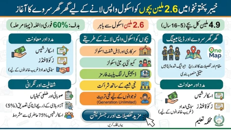 KP Launches Door-to-Door Survey to Bring 2.6 Million Out-of-School Children Back to Classrooms