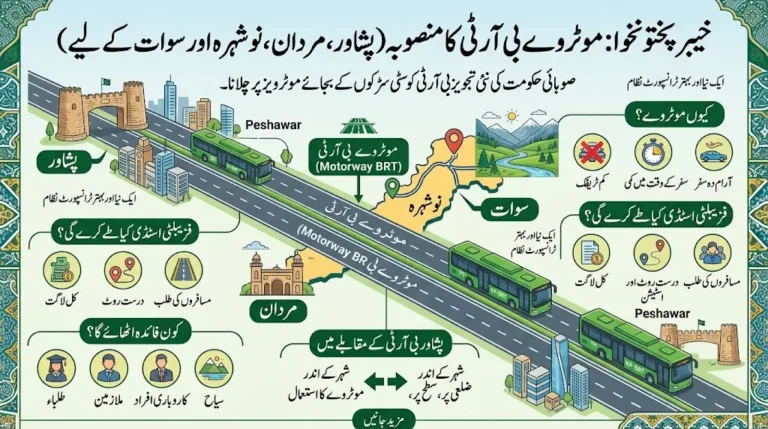 KP Plans Motorway BRT to Connect Peshawar With Mardan, Nowshera, Swat 