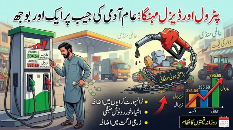 پٹرول اور ڈیزل مہنگا: عام آدمی کی جیب پر ایک اور بوجھ
