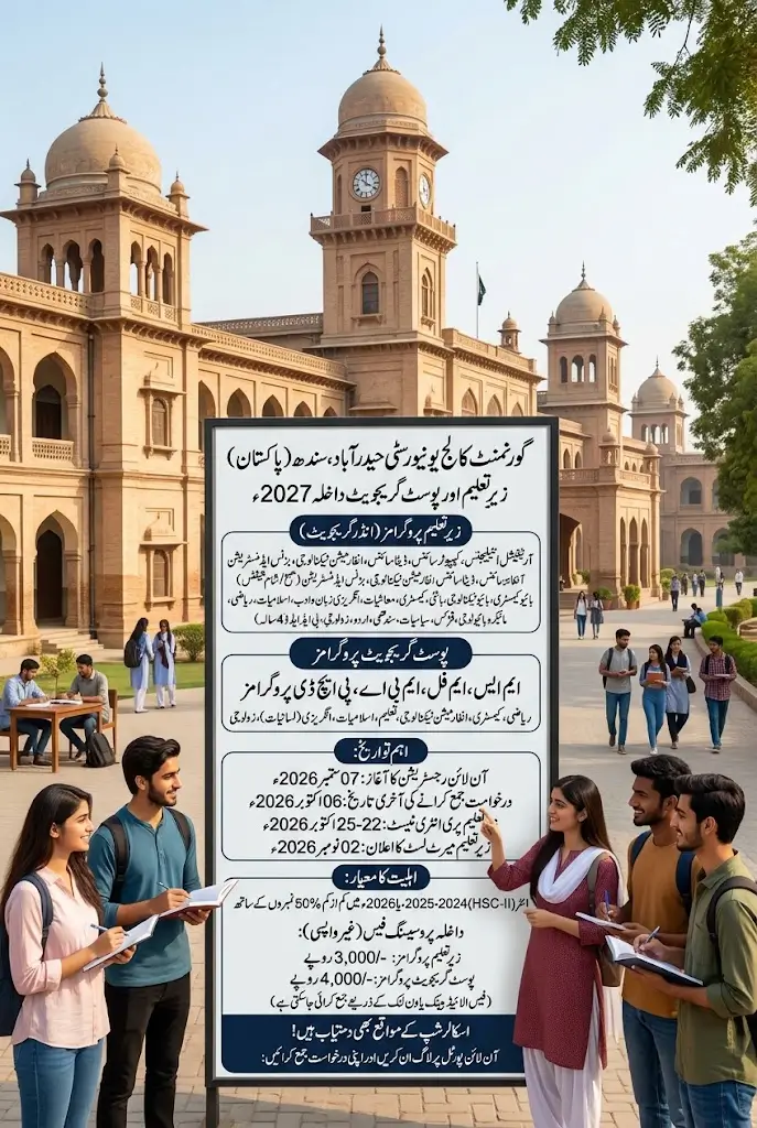 GC University Hyderabad Admissions 2027 – Apply Online