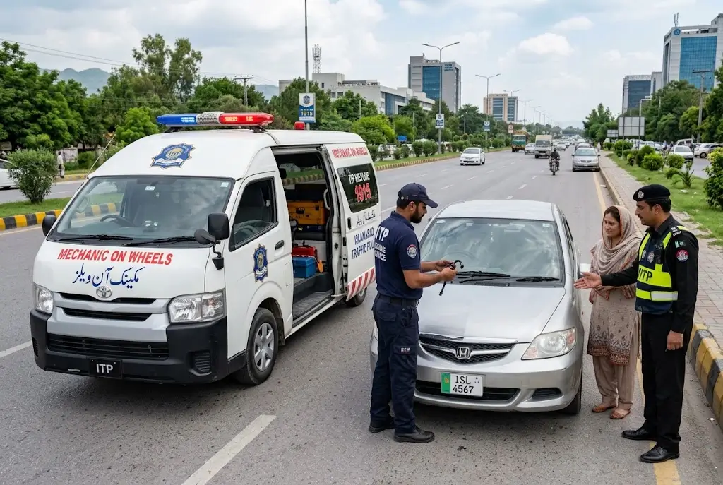 Islamabad Traffic Police Launches Mechanic on Wheels Service for Motorists