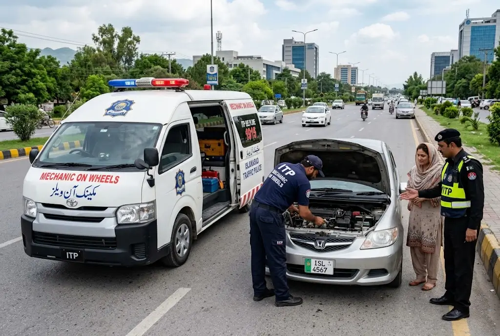 Islamabad Traffic Police Launches Mechanic on Wheels Service for Motorists