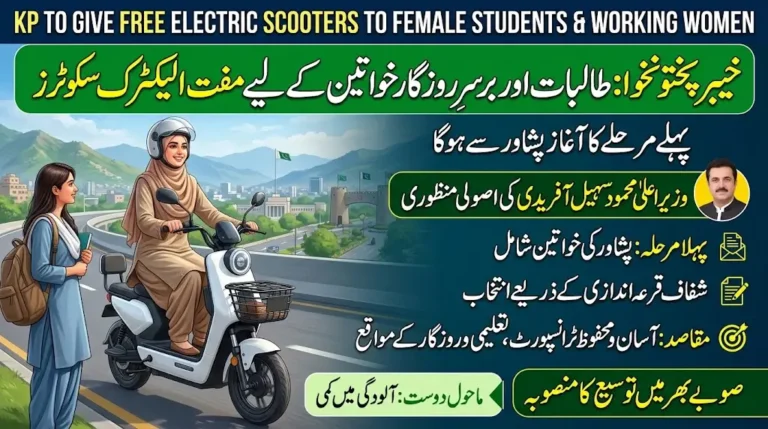 KP to Give Free Electric Scooters to Female Students and Working Women