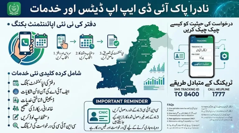 NADRA Pak ID App Adds Office Appointment Booking and New Digital Services