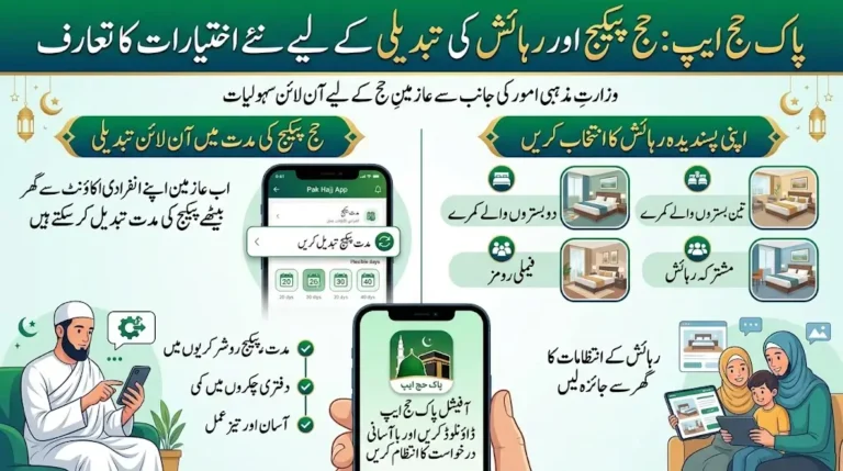 Pak Hajj App Adds New Options for Hajj Package and Accommodation Changes
