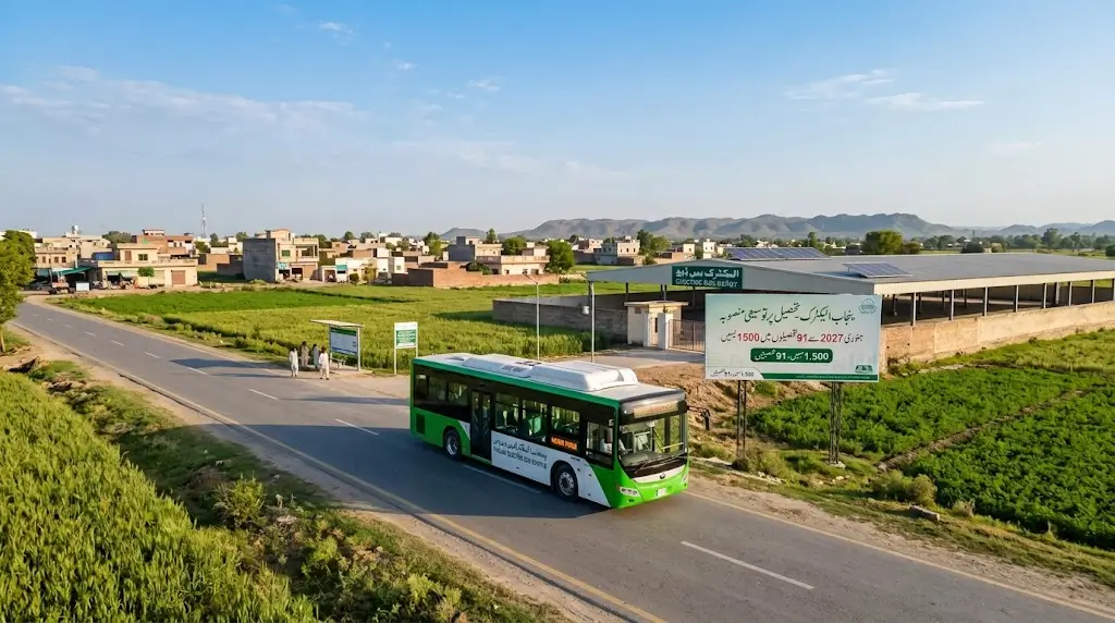 Punjab Electric Bus Service to Expand to 91 Tehsils From January 2027