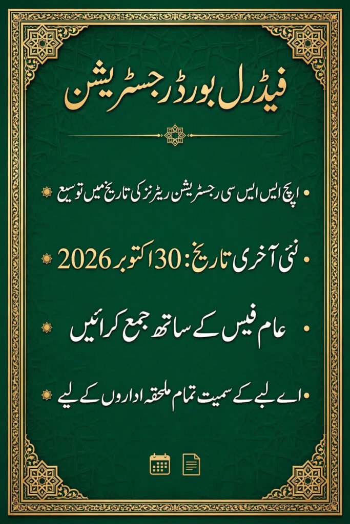فیڈرل بورڈ رجسٹریشن