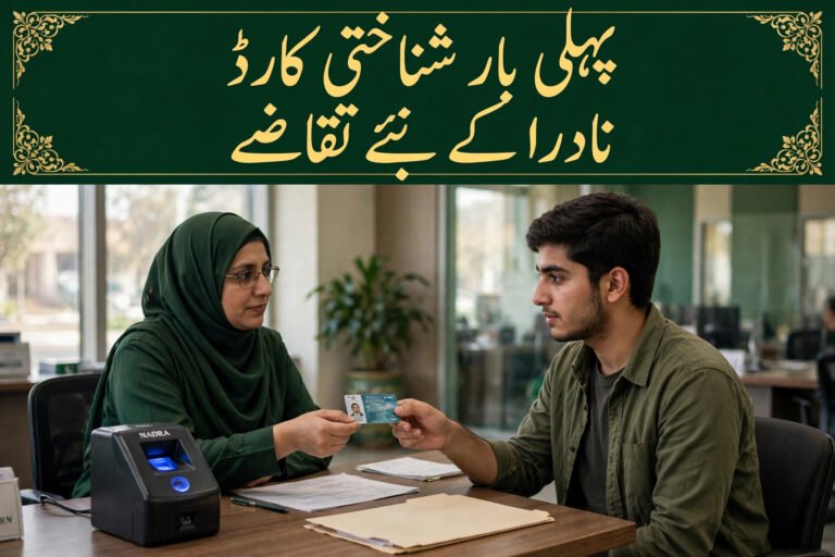NADRA First-Time CNIC Requirements