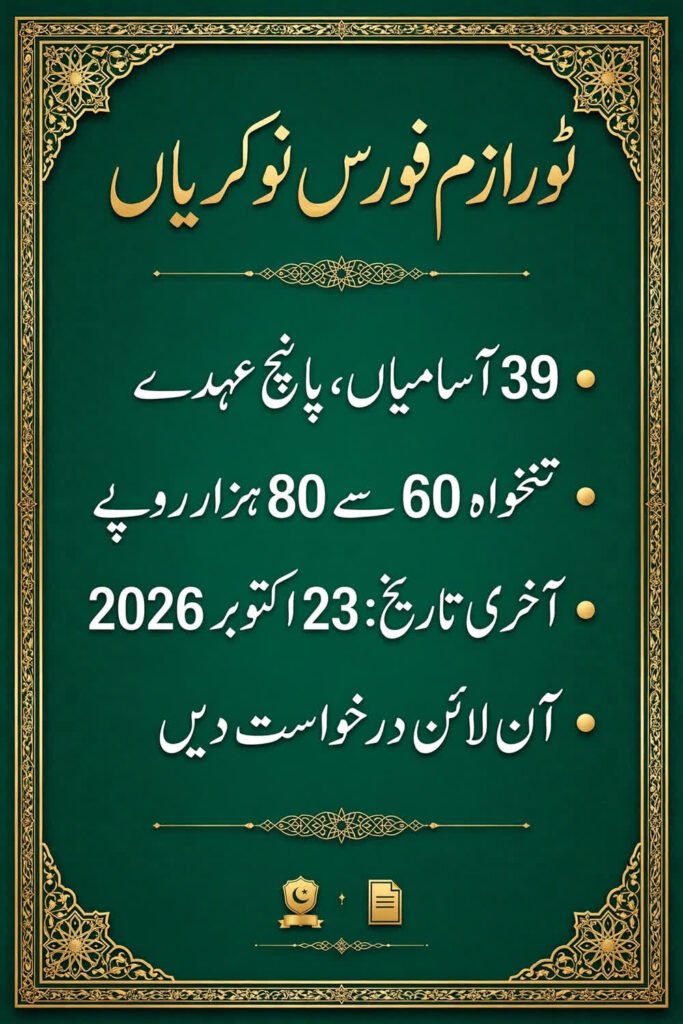 ٹورازم فورس نوکریاں